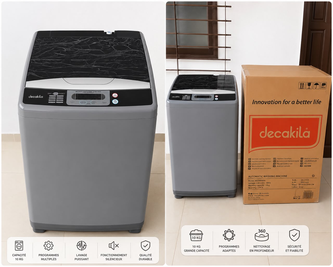 Decakila KEDM003G — 10 Kg 100% Automatique
